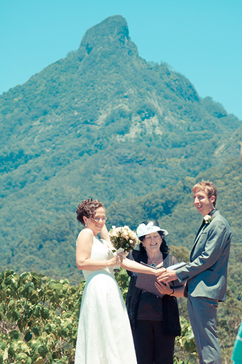 Marry Me Marilyn married Angela & Clinton's Wedding at Mavis' Kitchen Uki Mount Warning NSW 